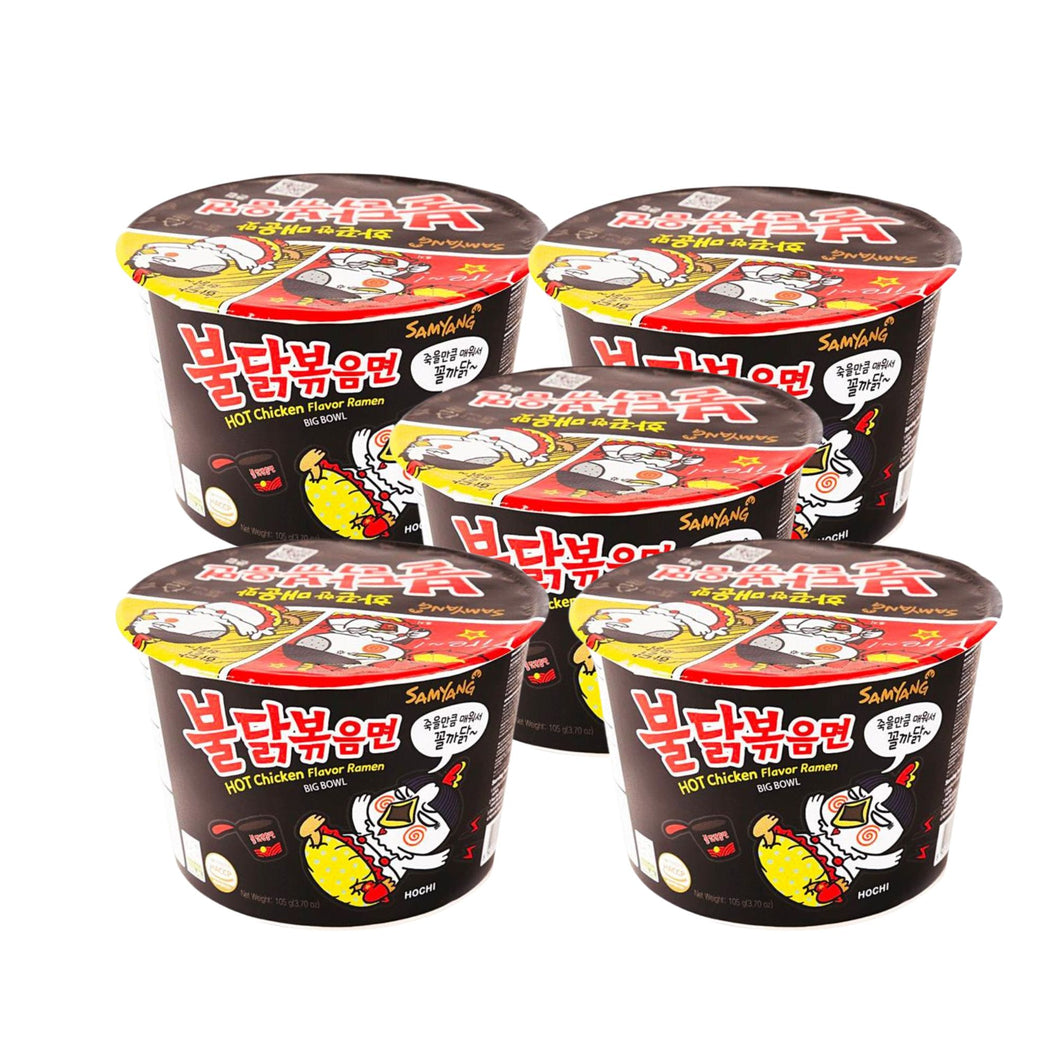 Sopa Instantánea Ramen Coreana Buldak Big Bowl Sabor Original de 5 Vasos