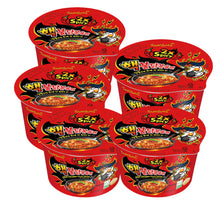 Cargar imagen en el visor de la galería, Sopa Instantánea Ramen Coreana Buldak Big Bowl Sabor Doble Picante de 5 Vasos
