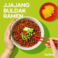 Cargar imagen en el visor de la galería, Sopa Instantánea Ramen Coreana Buldak Sabor de Jjajang Dulce Picante 5 Bolsas
