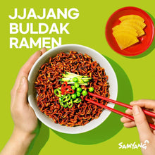 Cargar imagen en el visor de la galería, Sopa Instantánea Ramen Coreana Buldak Sabor de Jjajang Dulce Picante 10 Bolsas
