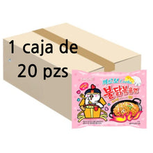 Cargar imagen en el visor de la galería, Sopa Instantánea Ramen Coreana Buldak Surtidos 1 Caja de 20 Piezas Carbonara Original X2 Picante y Habanero
