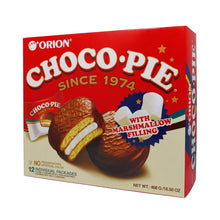 Cargar imagen en el visor de la galería, Comida Coreana Galleta Pan Choco Pie Con Malvavisco Y Chocolate 12 Galletas
