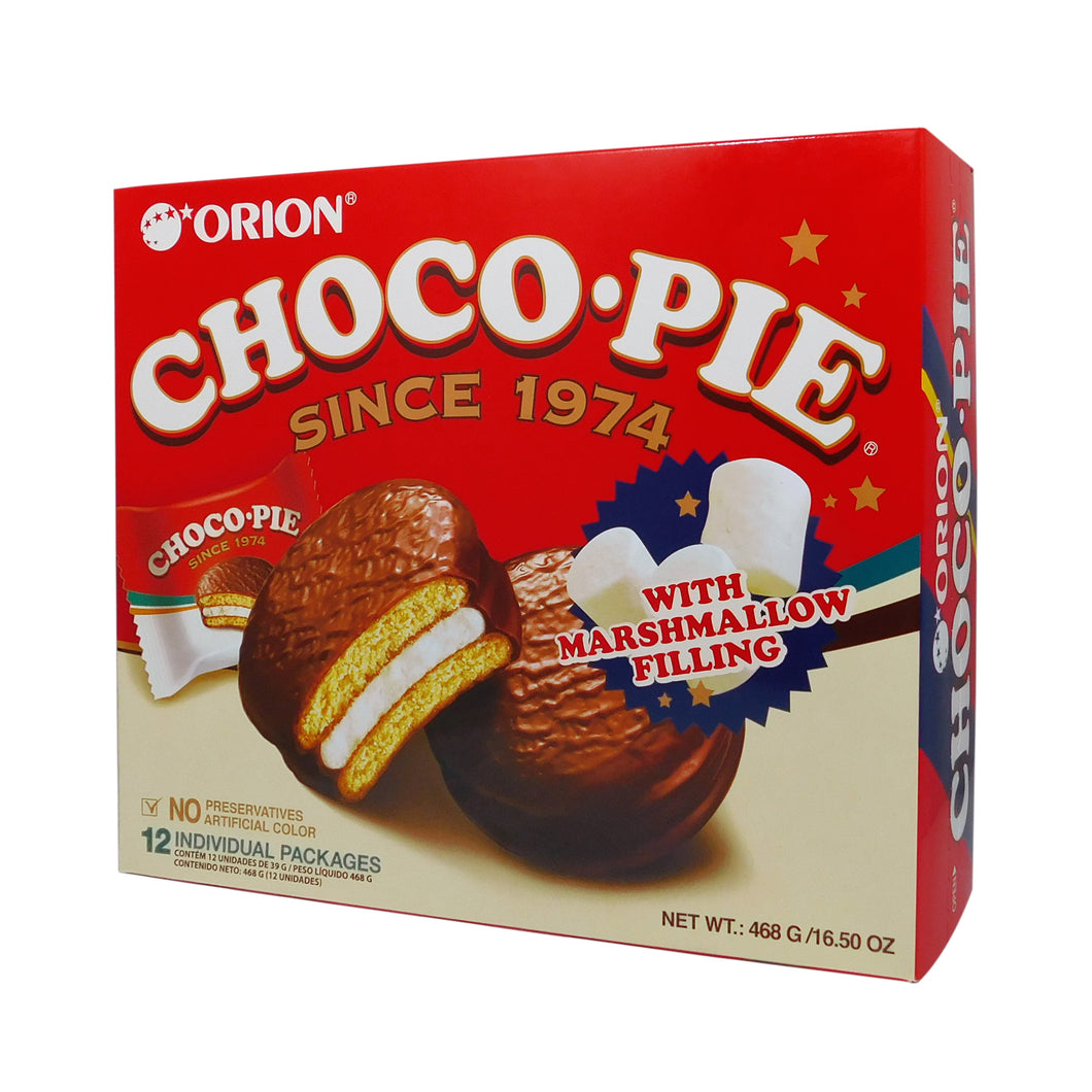 Comida Coreana Galleta Pan Choco Pie Con Malvavisco Y Chocolate 12 Galletas