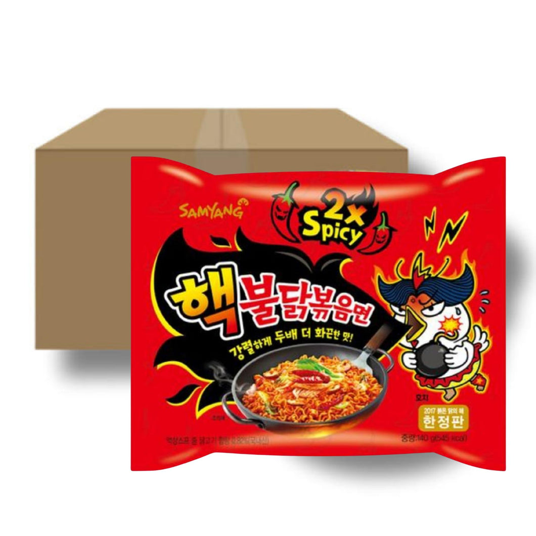 Sopa Instantánea Ramen Coreana Buldak Doble Picante 1 Caja de 20 Bolsas