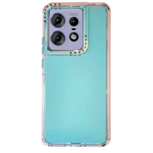 Cargar imagen en el visor de la galería, Funda Rainbow Paint Uso Rudo Doble Capa Para Motorola Mayoreo 10 Pzs
