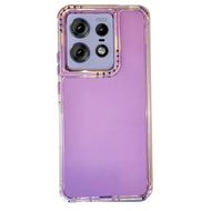 Funda Rainbow Paint Uso Rudo Doble Capa Para Moto Edge 50 Pro