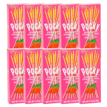 Cargar imagen en el visor de la galería, Comida Japonesa Galleta Biscuit Sticks Pocky Fresa 40g 10pzs
