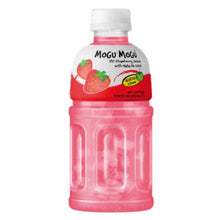 Cargar imagen en el visor de la galería, Bibida Japonesa Mogu Mogu De Fresa Con Nata De Coco 320ml 12 Botellas
