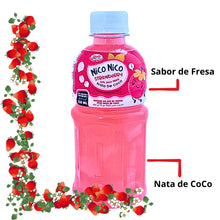 Cargar imagen en el visor de la galería, Bebida Japonesa Nico Nico De Fresa Con Nata De Coco 320ml 24 Botellas
