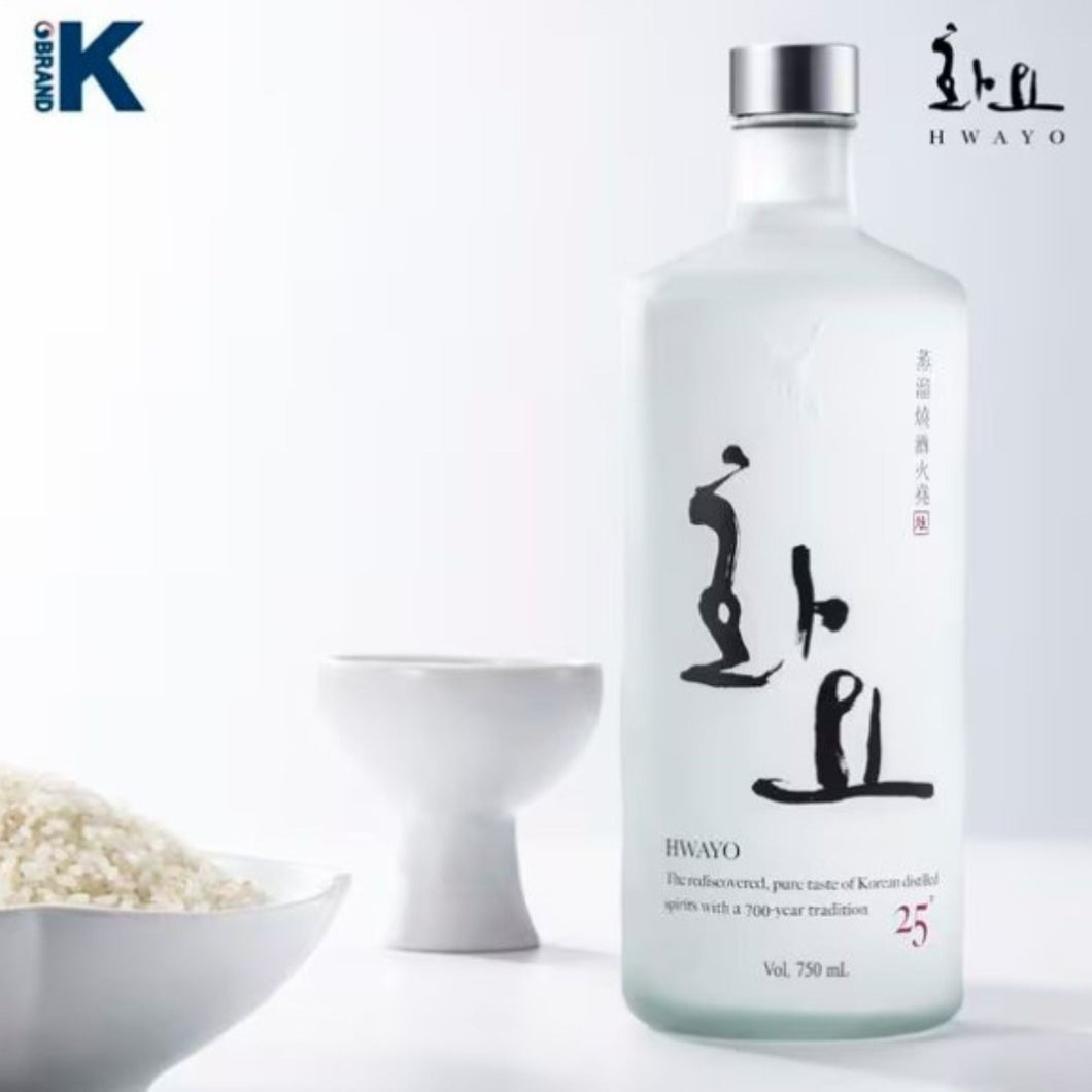 Licor Coreano Soju Premium Hwayo 375ml 25% Hecho En Arroz de Vino 2 Botellas