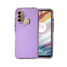 Cargar imagen en el visor de la galería, Funda Rainbow Paint Uso Rudo Doble Capa Para Motorola Mayoreo 10 Pzs

