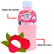 Cargar imagen en el visor de la galería, Bebida Japonesa Nico Nico De Lychee Con Nata De Coco 320ml 24 Botellas
