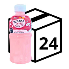 Cargar imagen en el visor de la galería, Bebida Japonesa Nico Nico De Lychee Con Nata De Coco 320ml 24 Botellas
