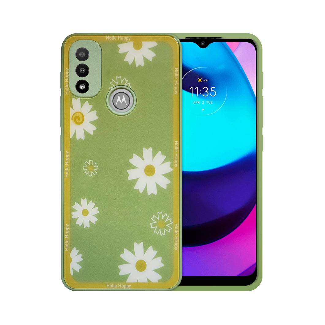 Funda de Vidrio Templado Glass Fashion para Moto E20/E30/E40