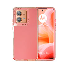 Cargar imagen en el visor de la galería, Funda Rainbow Paint Uso Rudo Doble Capa Para Motorola Mayoreo 10 Pzs
