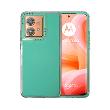 Cargar imagen en el visor de la galería, Funda Rainbow Paint Uso Rudo Doble Capa Para Motorola Mayoreo 10 Pzs
