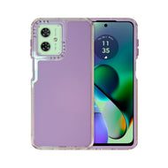 Funda Rainbow Paint Uso Rudo Doble Capa Para Moto G54