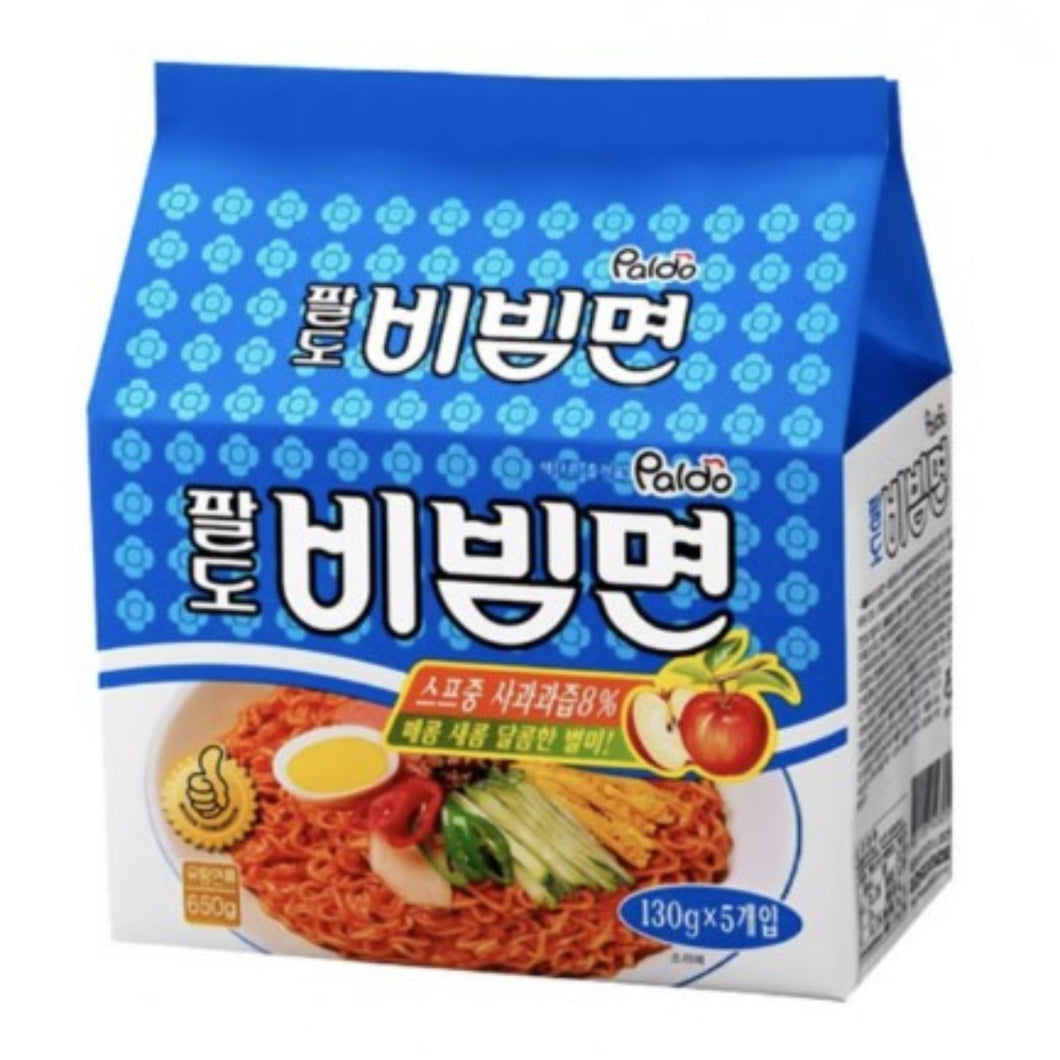 Sopa Instantanea Ramen Coreano Fria Con Salsa Paldo Bibim Ramen 5pzs