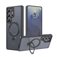 Funda Air Stand Con Soporte De Aro Para Samsung Serie S25