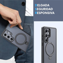 Cargar imagen en el visor de la galería, Funda Air Stand Con Soporte De Aro Para Samsung Serie S25
