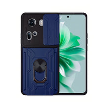 Cargar imagen en el visor de la galería, Funda Uso Rudo Con Soporte Anillo y Tarjetero Card Slot Bumper Para Oppo Reno 11
