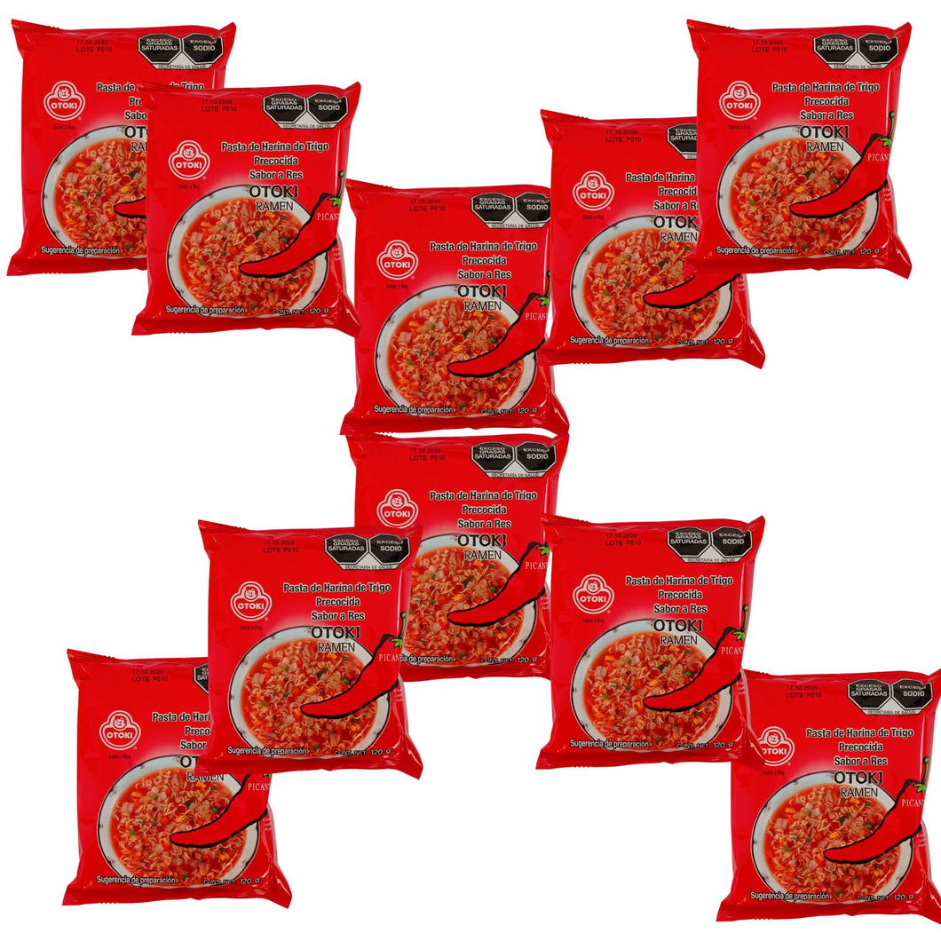 Sopa Instantánea Ramen Coreana Picante Ottogi/Otoki Nuevo Empaque Sabor Res 10 Bolsas