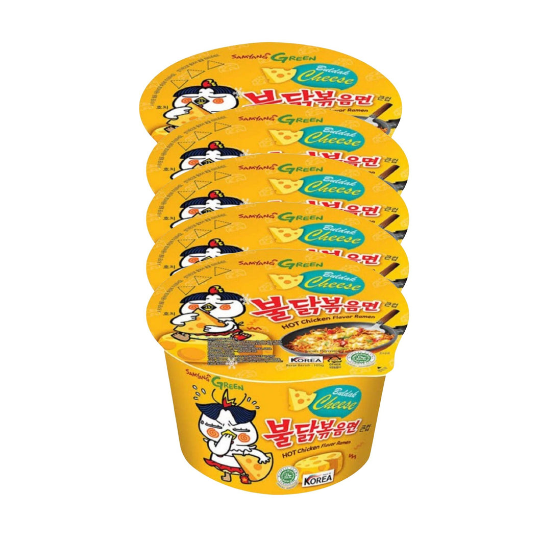 Sopa Instantánea Ramen Coreana Buldak Big Bowl Sabor Queso de 5 Vasos