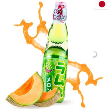 Cargar imagen en el visor de la galería, Bebida Ramune Hata Gaseoso Con Canica Vidrio Sabor De Melon 200ml 30 Botellas
