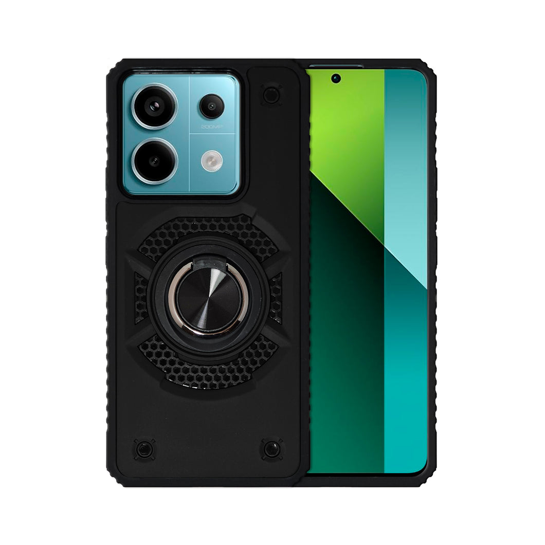 Funda Uso Rudo para Xiaomi Redmi Note 13 Pro con Anillo Capitán