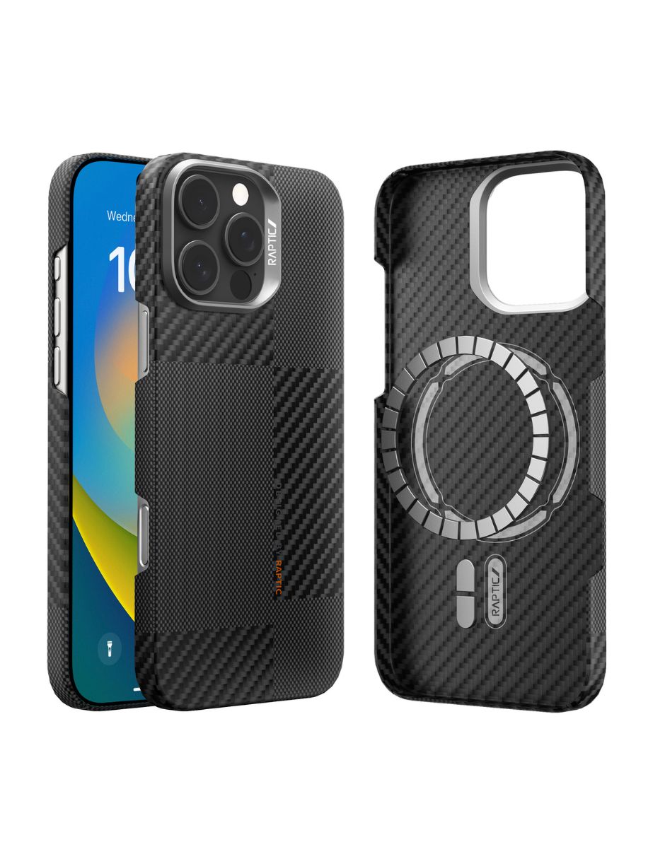 Funda Raptic Kevlar Aramid 600D Mondrian para iPhone 16 Pro