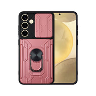Funda Uso Rudo Con Soporte Anillo y Tarjetero Card Slot Bumper Para Samsung S24