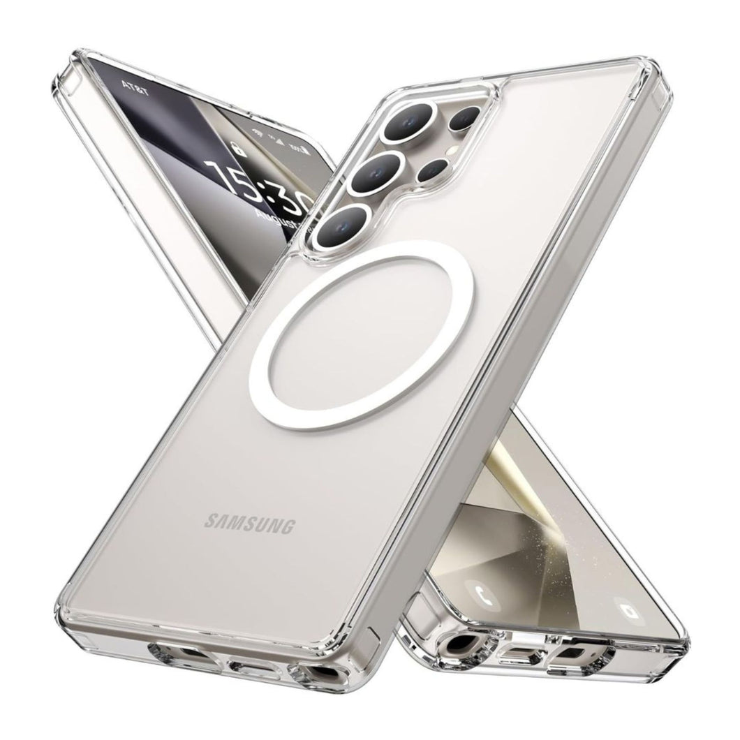 Funda Transparente Crystal Magnético Para Samsung  Serie S25
