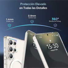 Cargar imagen en el visor de la galería, Funda Transparente Crystal Magnético Para Samsung  Serie S25

