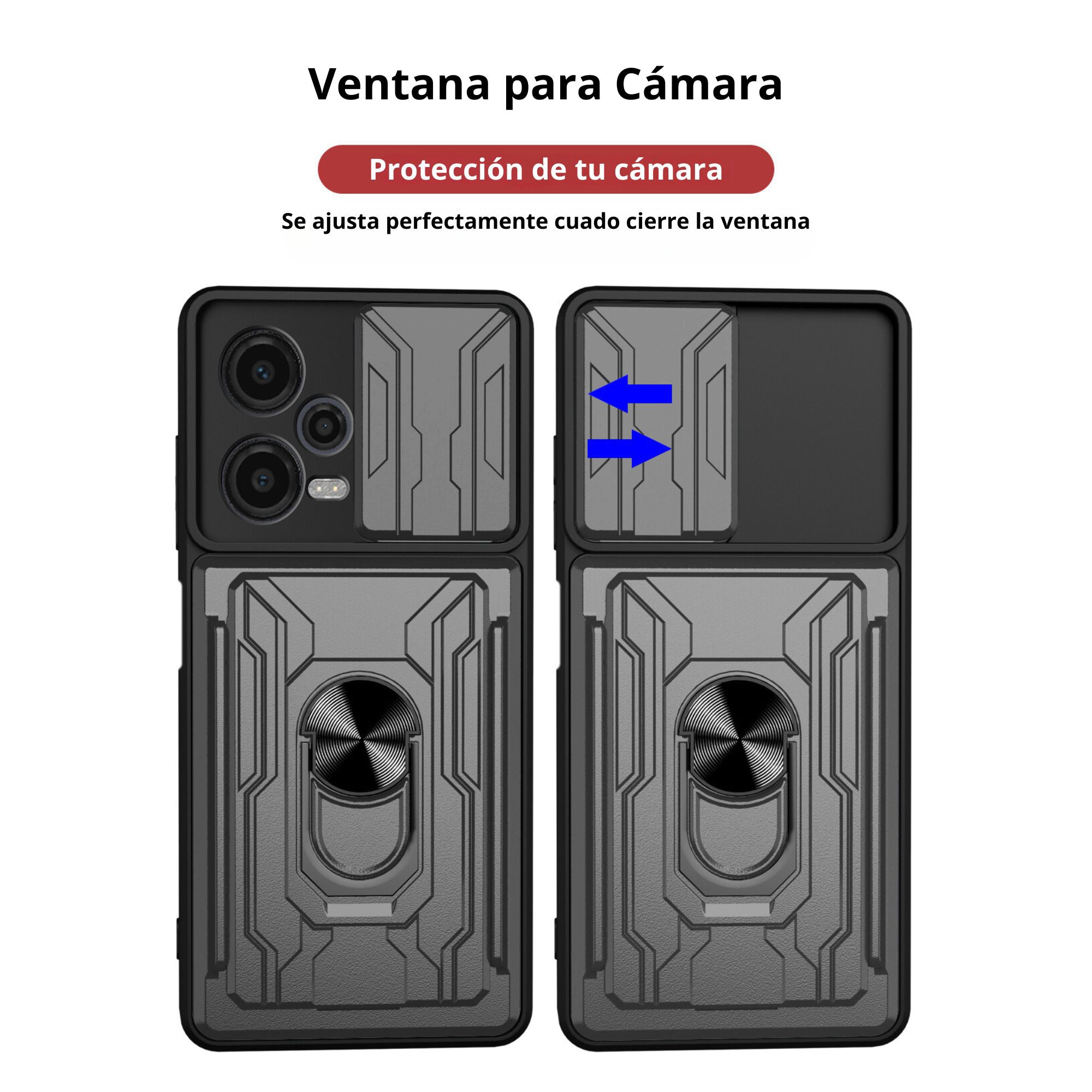 Funda Con Anillo Y Tarjetero Card Slot Bumper Para Xiaomi Honor 90 5g