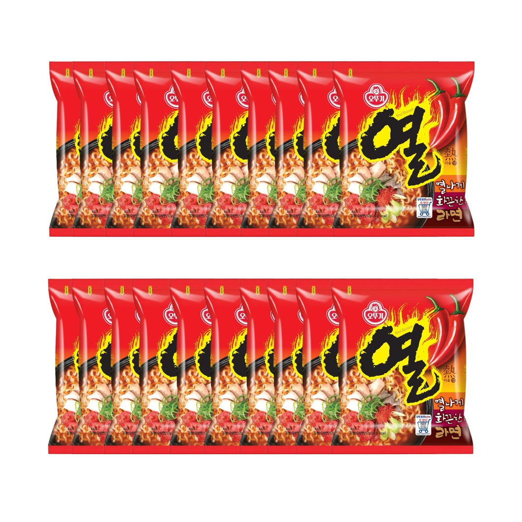 Sopa Instantanea Ramen Coreano Ottogi Hot Ramen 20pzs