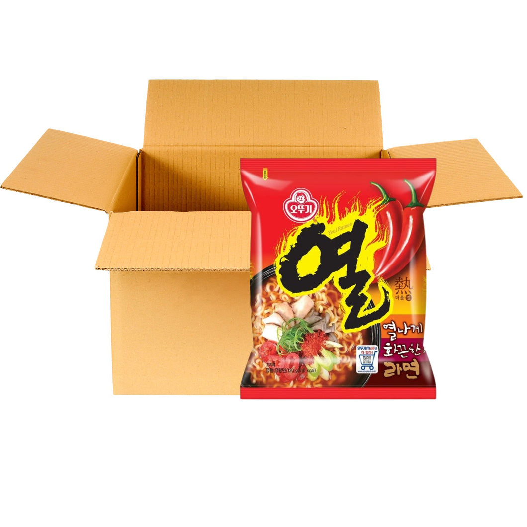 Sopa Instantanea Ramen Coreano Ottogi Hot Ramen 40pzs