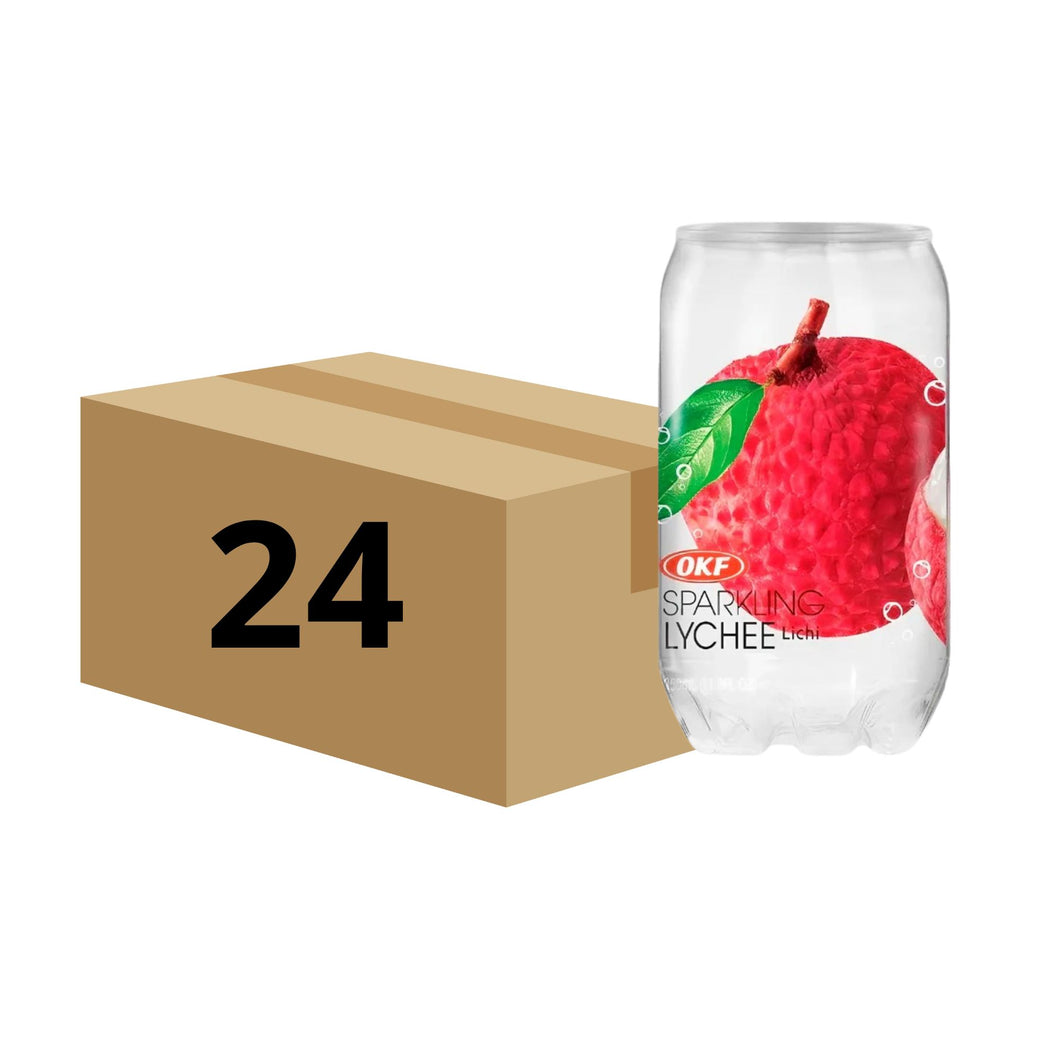 Bebida Coreana Refresco Okf Sabor De Lychee 350ml 24 Latas