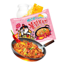 Cargar imagen en el visor de la galería, Sopa Instantánea Ramen Coreana Carbonara Picante Buldak 10 Bolsas
