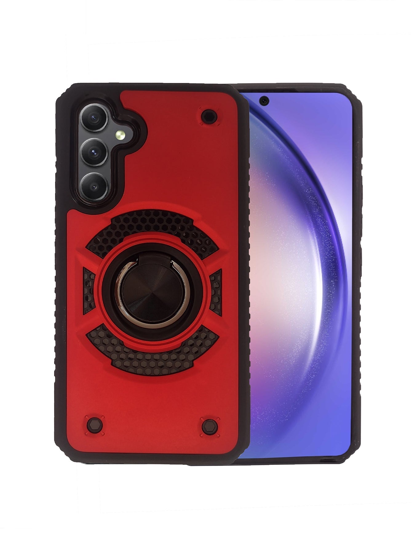 Funda Atti Color Rojo 5g Con Anillo Uso Rudo Para Samsung A22