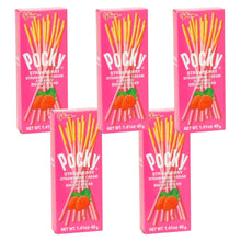 Cargar imagen en el visor de la galería, Comida Japonesa Galleta Biscuit Sticks Pocky Fresa 40g 5pzs
