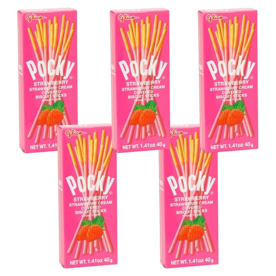 Comida Japonesa Galleta Biscuit Sticks Pocky Fresa 40g 5pzs