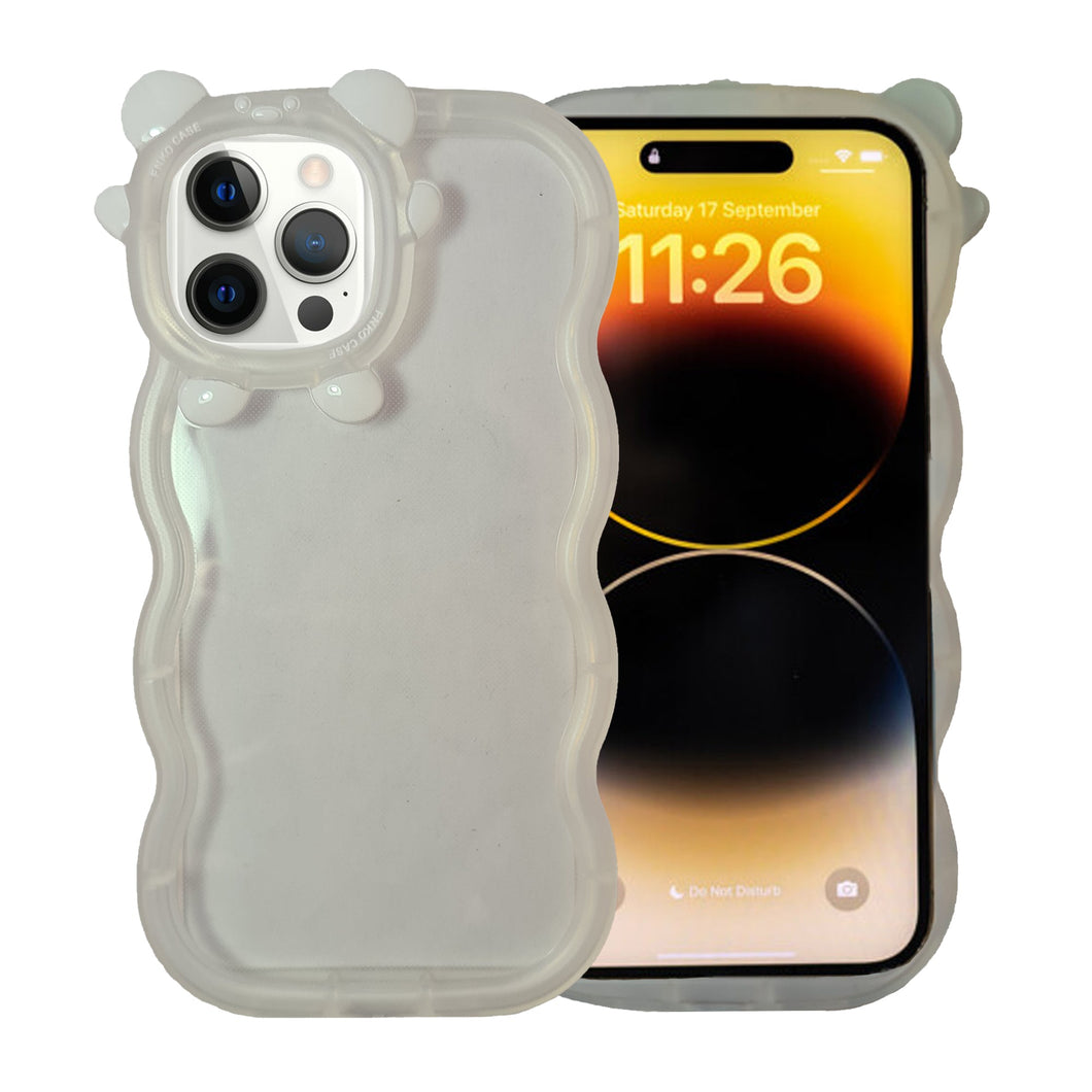 Funda ATTI Uso Rudo Acrilico Traslucido Panda Case Para iPhone 13 Pro + Mica Cristal