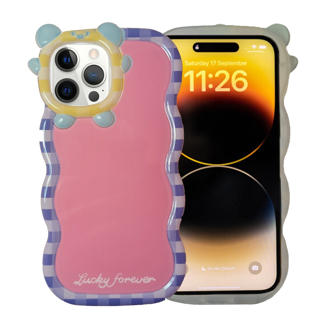 Funda ATTI Uso Rudo Acrilico Traslucido Panda Case Para iPhone 14 Pro Max + Mica Cristal