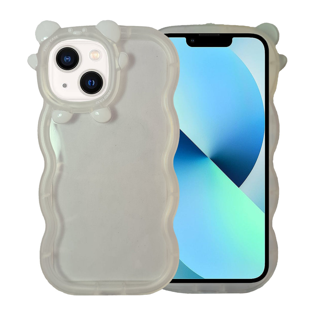 Funda ATTI Uso Rudo Acrilico Traslucido Panda Case Para iPhone 14 + Mica Cristal