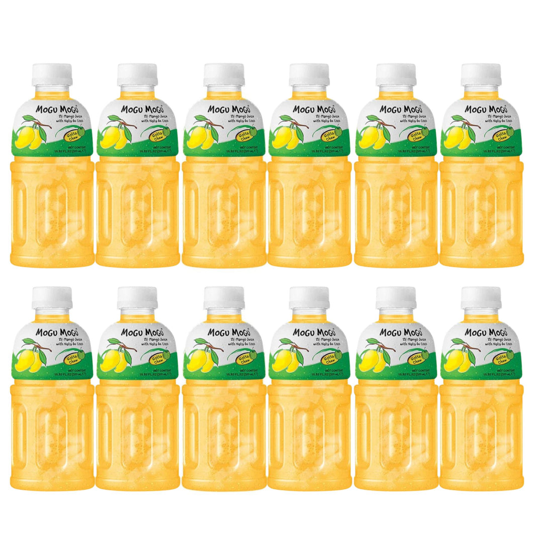 Bibida Japonesa Mogu Mogu De Mango Con Nata De Coco 320ml 12 Botellas