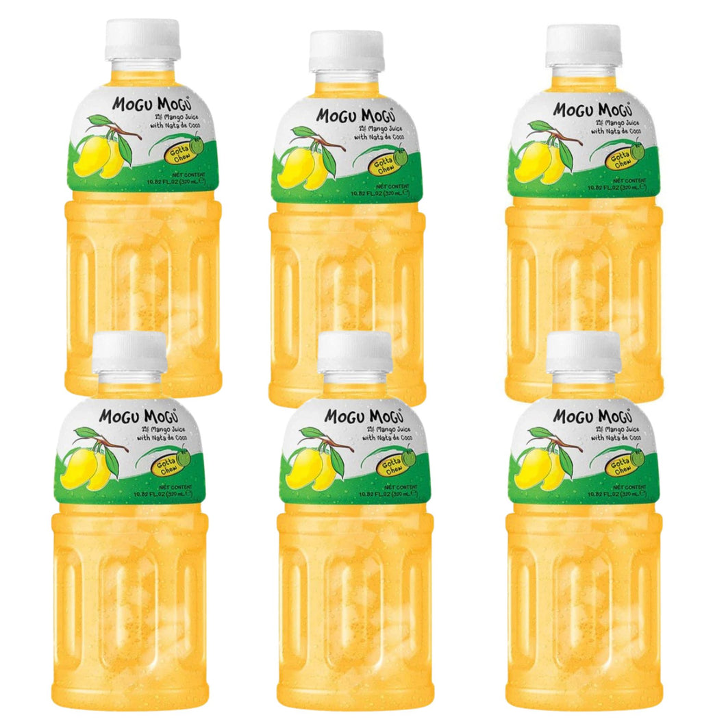 Bebida Japonesa Mogu Mogu De Mango Con Nata De Coco 320ml 6 Botellas