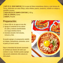 Cargar imagen en el visor de la galería, Sopa Instantánea Ramen Coreana Picante Ottogi Sabor Res 10 Bolsas
