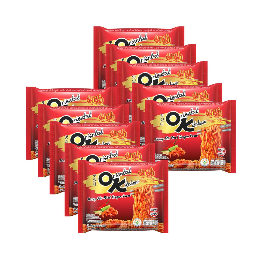 Ramen Instantáneo Thai Mama OK Ramen Tom Yum Camaron Picante 10 bolsas