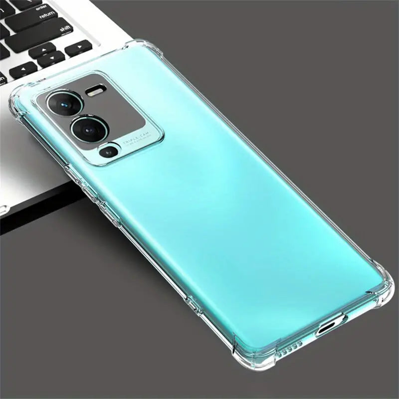 Funda De Silicon Suave Transparente Molan Cano Para Vivo V25 5G