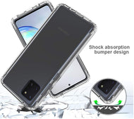 Funda Protector Case Híbrido Acrigel Transparente Rígido para Note 10 Lite / M60s